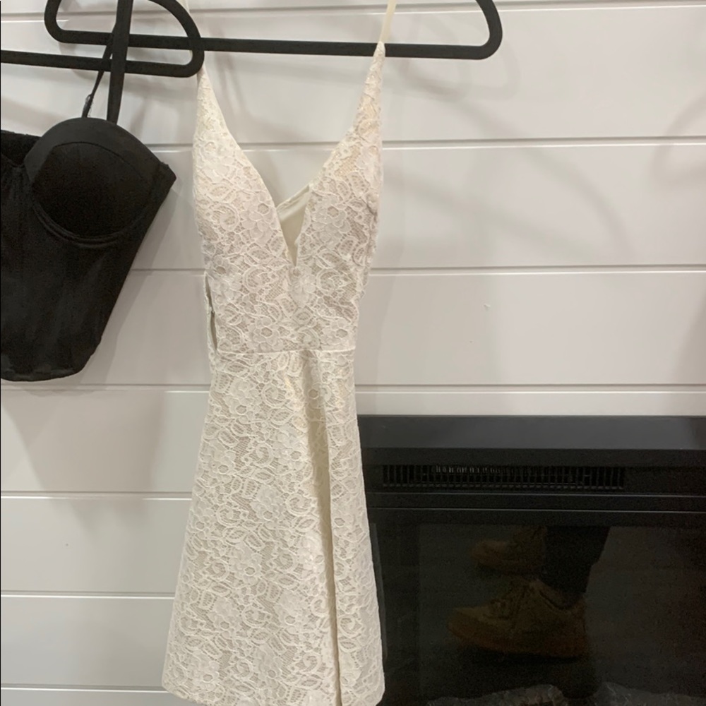 Cream Lace Dress